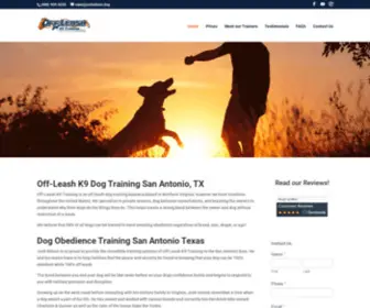 Sanantoniodogtrainers.com(Off Leash K9 Training of San Antonio) Screenshot
