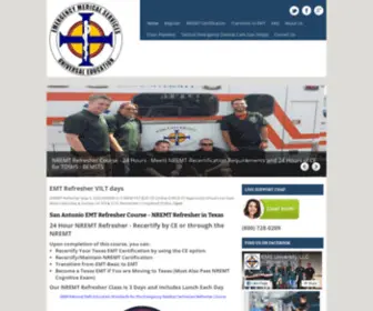 Sanantonioemtrefresher.com(San Antonio EMT Refresher Course) Screenshot