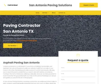 Sanantoniopavingsolutions.com(San Antonio Paving Solutions) Screenshot