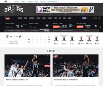 Sanantoniospurs.com(San Antonio Spurs) Screenshot