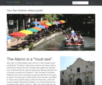 Sanantoniotourist.com(San Antonio Tourist Travel Guide) Screenshot