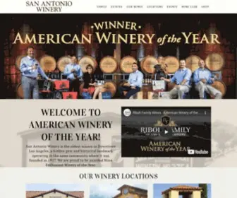 Sanantoniowinery.com(San Antonio Winery) Screenshot