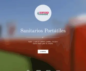 Sanapeventos.com(Alquiler de sanitarios portátiles) Screenshot