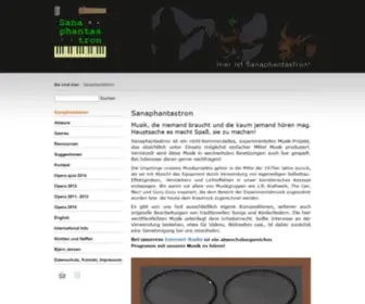Sanaphantastron.de(Musik-Webseite von Sanaphantastron) Screenshot