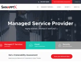 Sanapptx.com(Managed IT Solution Company) Screenshot