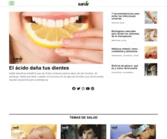 Sanar.org(Salud, Enfermedades, Alimentacion, Dietas y Consejos) Screenshot