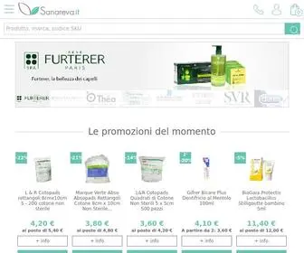 Sanareva.it(Il meglio della parafarmacia online al tuo servizio) Screenshot