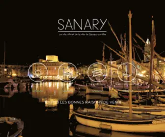 Sanarysurmer.com(Site officiel de la ville de Sanary) Screenshot