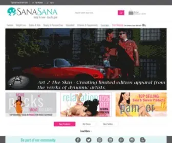 SanaSana.com(Buy Health Supplements) Screenshot