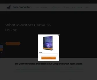 Sanasecurities.com(Mutual Funds) Screenshot