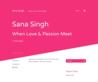 Sanasingh.com(When Love & Passion Meet) Screenshot