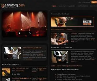 Sanatorg.com(Sanatorg-Online Guitar Lessons) Screenshot