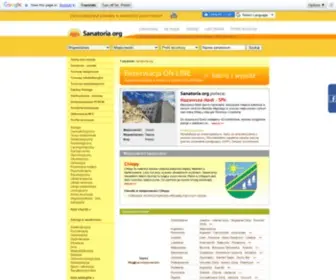 Sanatoria.org(Sanatoria i uzdrowiska Polskie) Screenshot