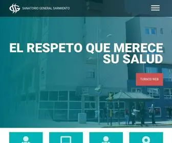 Sanatoriogsarmiento.com.ar(Sanatorio General Sarmiento) Screenshot