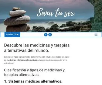 Sanatuser.com(Descubre todas las terapias alternativas del mundo actual) Screenshot