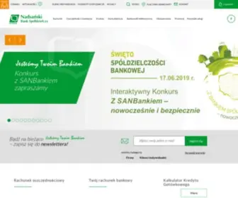 Sanbank.pl(SANBANK Nadsański Bank Spółdzielczy) Screenshot