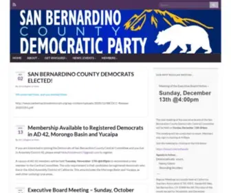 Sanbernardinodemocrats.org(GO BLUE SAN BERDOO) Screenshot