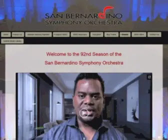 Sanbernardinosymphony.org(SB Symphony) Screenshot