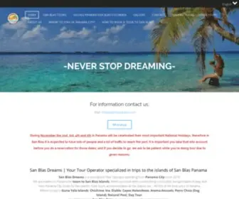 Sanblasdreams.com(San Blas Tours) Screenshot