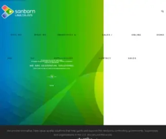 Sanborn.com(Sanborn delivers geospatial solutions worldwide) Screenshot