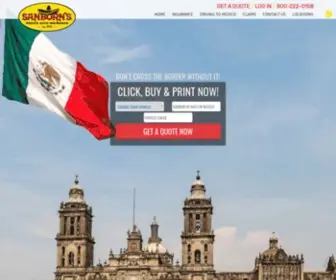 Sanborns.com(Sanborn's Mexican Auto Insurance) Screenshot