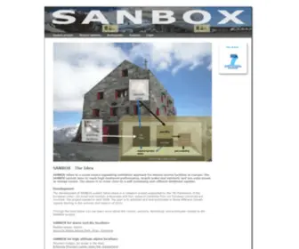 Sanbox.info(Sanbox project site) Screenshot