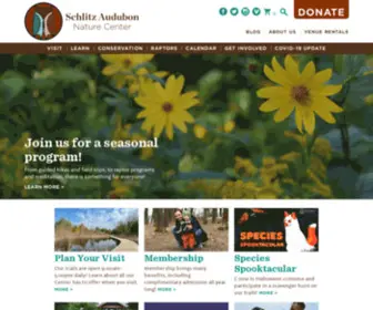 Sanc.org(Schlitz Audubon Nature Center) Screenshot