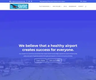 Sancarlosairport.org(San Carlos Airport Association) Screenshot