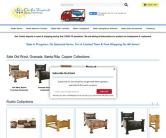 Sancarlosimports.com(Rustic Furniture) Screenshot