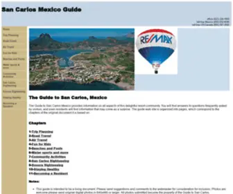 Sancarlosmexicoguide.com(San Carlos Mexico Guide) Screenshot