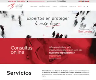 Sanchezbutron.com(Despacho de abogados en Alicante) Screenshot