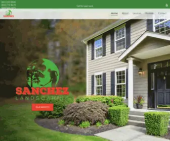 Sanchezlandscapingco.com(Landscaping Services in Norristown) Screenshot