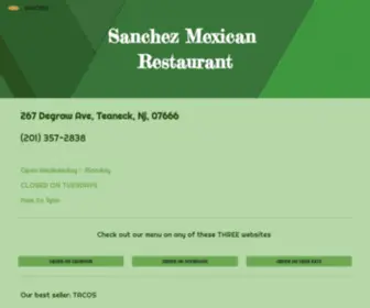 Sanchezrestaurant.com(SANCHEZ) Screenshot