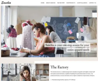 Sanchia.com(The Sanchia factory) Screenshot