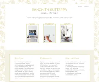 Sanchithkuttappa.com(Sanchith Kuttappa) Screenshot