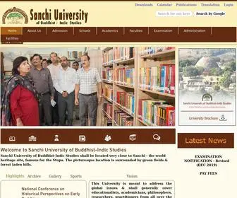 Sanchiuniv.edu.in(Sanchi University of Buddhist) Screenshot