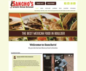 Sanchosmexican.com(Sancho's Mexican Restaurant) Screenshot