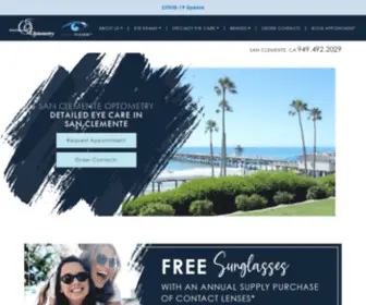 Sanclementeoptometry.com(San Clemente Optometry) Screenshot