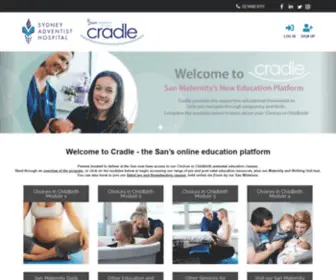 Sancradle.com.au(Sydney Adventist Hospital) Screenshot