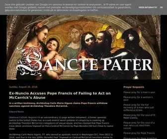 Sanctepater.com(SANCTE PATER) Screenshot