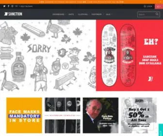 Sanctionsnow.com(Sanction Skate and Snow) Screenshot