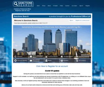Sanctionssearch.com(Online Electronic Anti) Screenshot