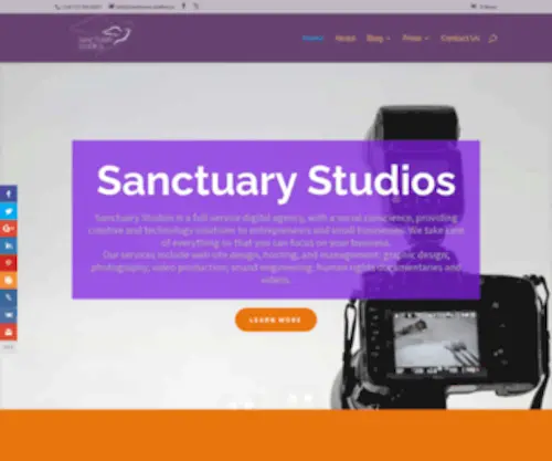 Sanctuary-Studios.ca(Sanctuary Studios) Screenshot