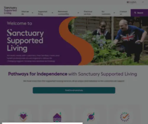 Sanctuary-Supported-Living.co.uk(Sanctuary Supported Living) Screenshot