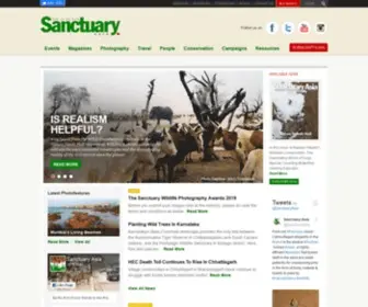Sanctuaryasia.com(Wildlife Magazine and Best Wildlife Photography Magazine) Screenshot