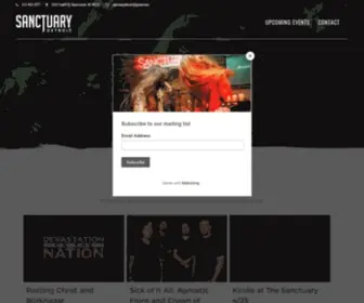 Sanctuarydetroit.com(Metro Detroit Music Venue) Screenshot