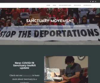 Sanctuarynotdeportation.org(Sanctuarynotdeportation) Screenshot