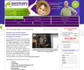 Sanctuarypestcontrol.com.au(Sanctuary Pest Control and Termite Management) Screenshot