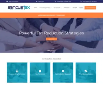 Sancustax.com(Los Angeles Accountant) Screenshot