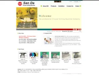 Sanda-Knit.com(SANDA MACHINERY CO) Screenshot